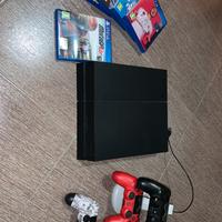 Ps4 1tb+5 giochi+1 porta joystick+ 3 joystick