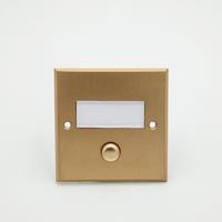 Pulsante singolo scatola tonda alluminio bronzo