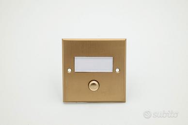 Pulsante singolo scatola tonda alluminio bronzo