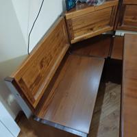 Tavolo modello fratino con panca ad L