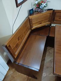 Tavolo modello fratino con panca ad L