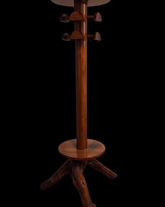 Appendiabiti in legno massello stile rustico