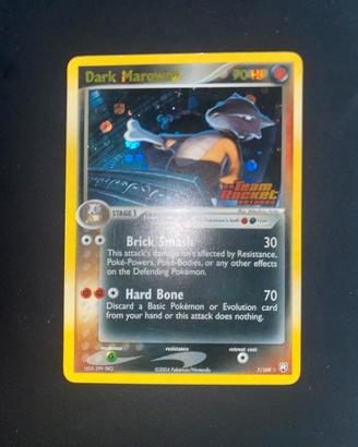Dark marowak 7/109 holo stamped