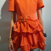 LIU JO Abito Mezza Manica Tinta Unita Con Cinturin