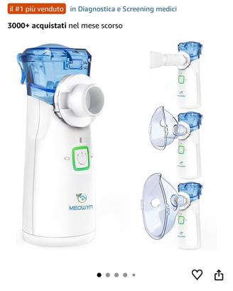 2 Aerosol Portatili Silenziosi a Ultrasuoni