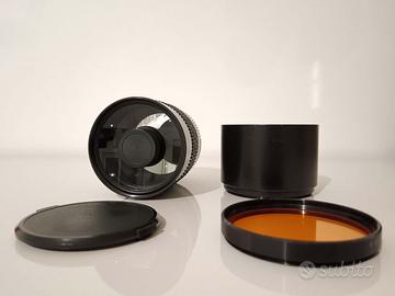 Obiettivo Rubinar 500 f/8 con anello Canon EOS