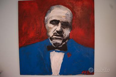 QUADRO MARLON BRANDO IL PADRINO