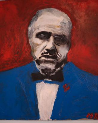 QUADRO MARLON BRANDO IL PADRINO