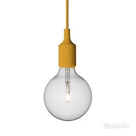Muuto E27 Lampadario Giallo Senape