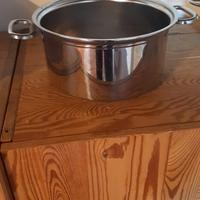 Pentola e scolapasta inox