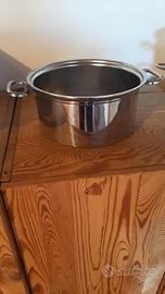 Pentola e scolapasta inox