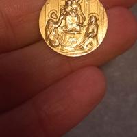 Medaglia religiosa Madonna del Rosario di Pompei 