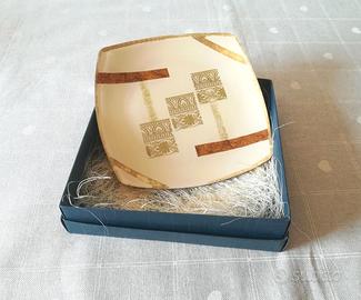 Piatto portaoggetti svuota tasche quadrato Vintage