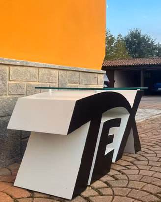 Tavolo Design TEX WILLER in Ferro  Base Artigianal
