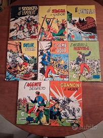 COMANDANTE MARK.Lotto di 8 1^ ristampa.Range 36-81