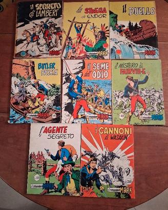 COMANDANTE MARK.Lotto di 8 1^ ristampa.Range 36-81