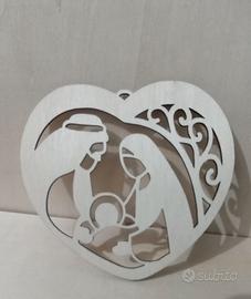 Palline di natale artigianali in compensato