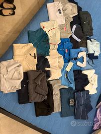 in blocco polo e camicie
