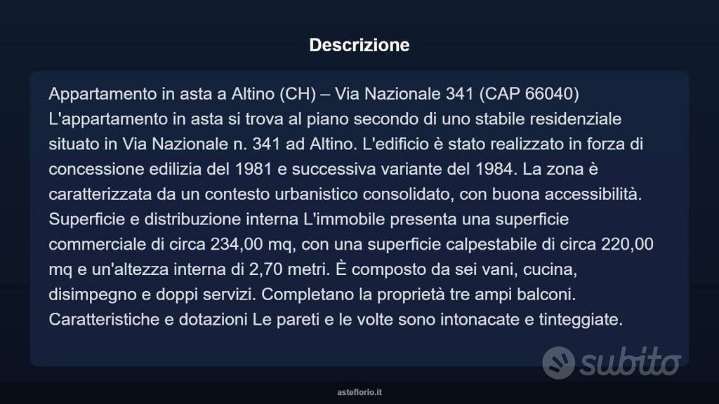 Appartamento – Altino, Selva d'Altino, Chieti - Vista 3