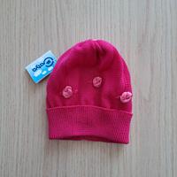 Cuffia cotone neonato/a rosa