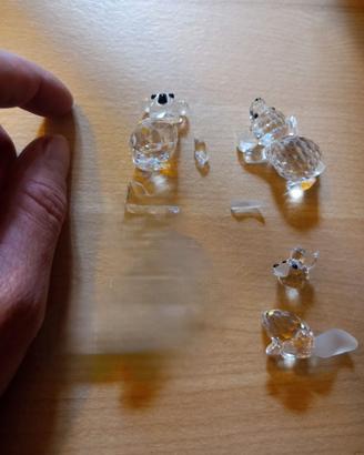 swarovski 3 animaletti danneggiati