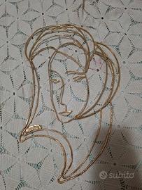 Volto laminato in oro