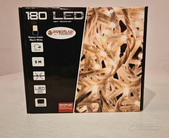 Catena Natalizia 180 LED luce calda 5 m