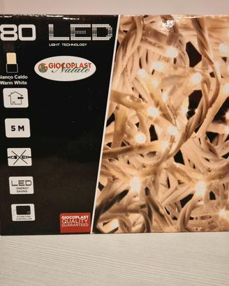 Catena Natalizia 180 LED luce calda 5 m
