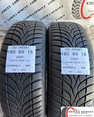 2 PNEUMATICI 185/65 R15 CEAT INVERNALI SEMINUOVE