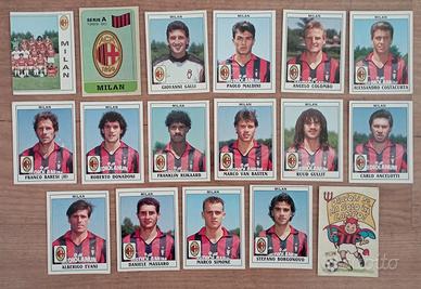 lotto 17 figurine Panini Milan 1989/90