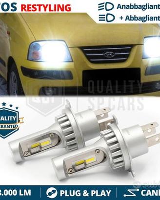 KIT Lampadine LED H4 Per HYUNDAI ATOS 03-08 8000LM