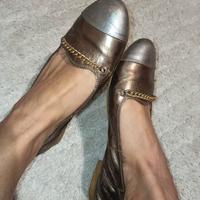 ballerine donna usate 37 oro bronzo 