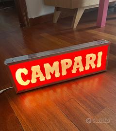 Lampada insegna Campari vintage luminosa – bar/pub