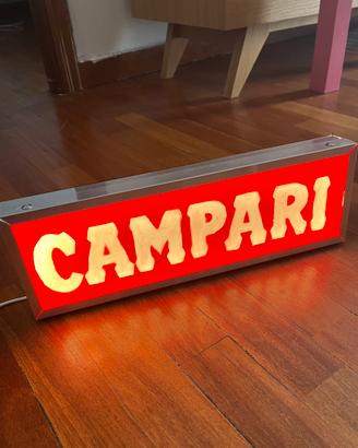 Lampada insegna Campari vintage luminosa – bar/pub
