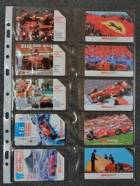 🏎️  Collezione 10 Schede Telefoniche Ferrari F1