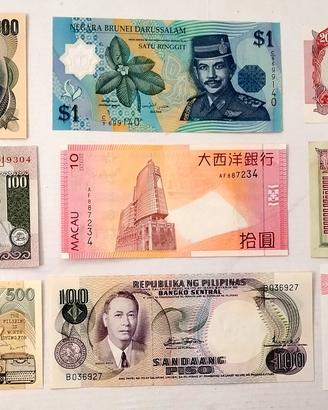 Lotto di banconote Asia da Splendido a FDS 