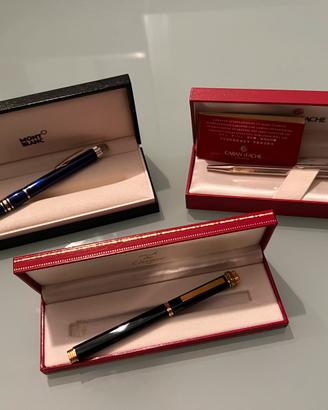 Penne a sfera Montblanc, Cartier, Caran d’Ache