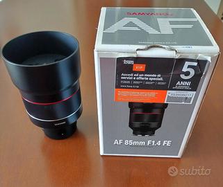 Obiettivo Samyang 85 F1.4 per Sony FE