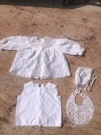 Set di battesimo vintage anni '70 in pizzo