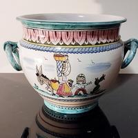 Grande Vaso di Vietri, Ceramica decorata a mano