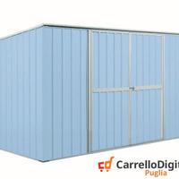 Box struttura lamiera Acciaio 327x307 azzurro