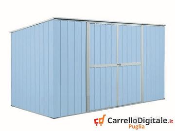 Box struttura lamiera Acciaio 327x307 azzurro