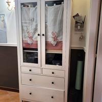 IKEA HEMNES - Armadietto con anta in vetro con 3 c