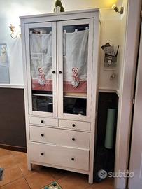 IKEA HEMNES - Armadietto con anta in vetro con 3 c