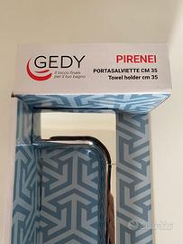 Gedy Pirenei 35 cm porta asciugamani cromato