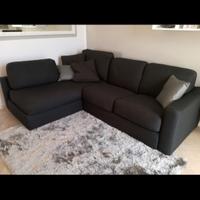 Divano letto angolare con contenitore 