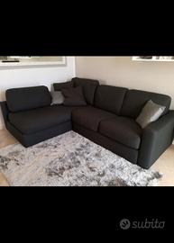 Divano letto angolare con contenitore 