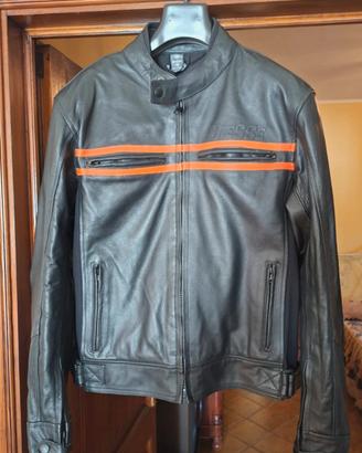 Giubbotto moto vintage biesse in pelle uomo