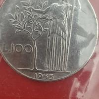 100 lire del 1955 rara.