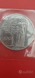 100 lire del 1955 rara.